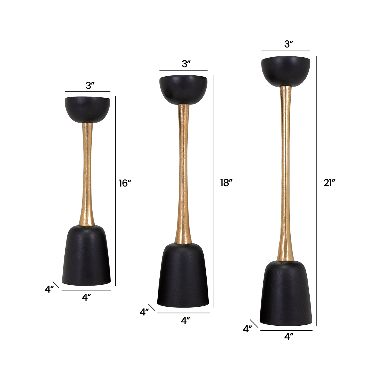 Baltaire Candleholders -Set 3 3