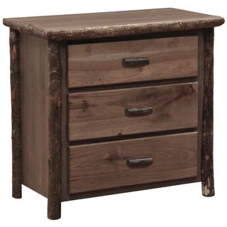 Hickory Log Three Drawer Chest - Espresso - Standard Line