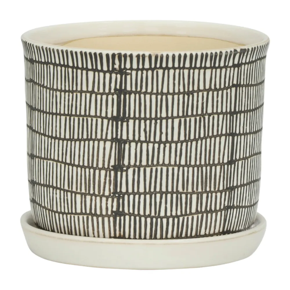 HOUSTONLAKE SET OF 2 IVORY PLANTER 7 (IN)