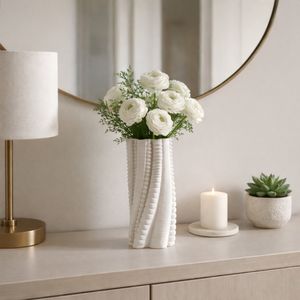 CALDERFIELD IVORY VASE 13 (IN) 2