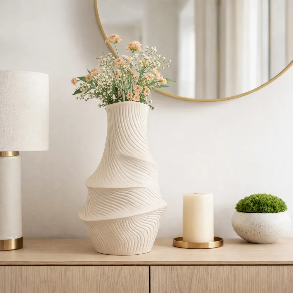 HARLEMWELL IVORY VASE 16 (IN)