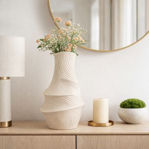 HARLEMWELL IVORY VASE 16 (IN) 12