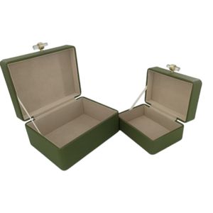 EVERTONPORT SET OF 2 GREEN BOXES 4 (IN) 2