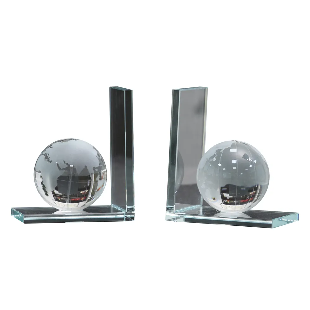 HASTINGSLAKE SET OF 2 CLEAR BOOKENDS 6 (IN)