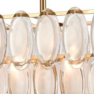 Curiosity 32'' Wide 5-Light Linear Chandelier -  Aged Brass 4