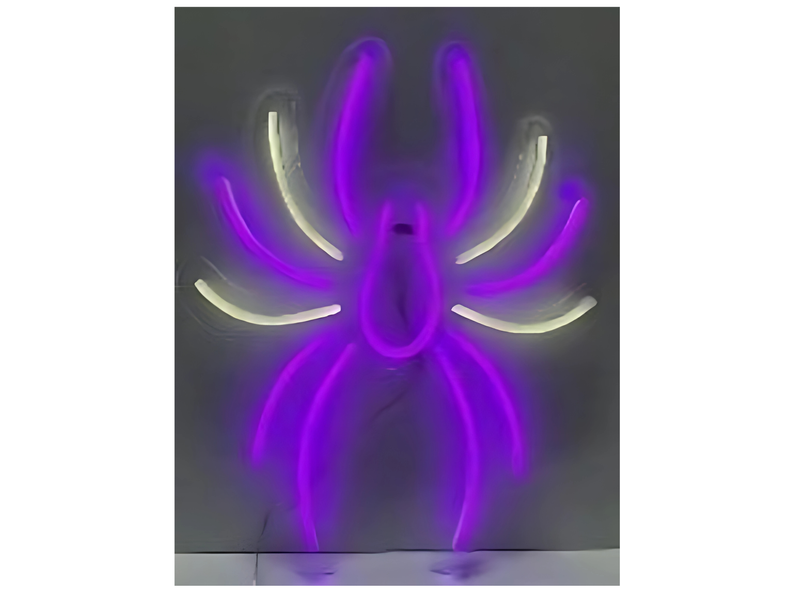 16" Purple Spider Neon Light - Electric 2