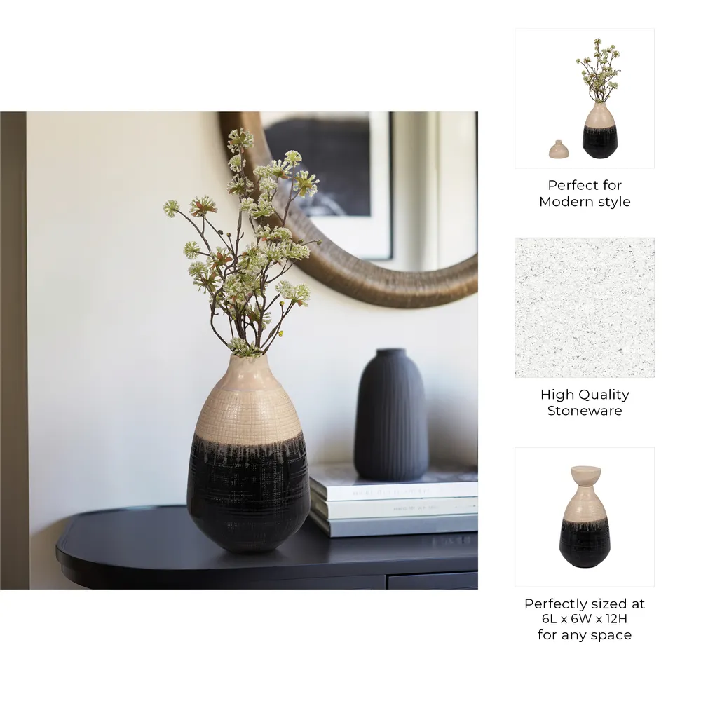 JANERUN IVORY VASE 12 (IN)