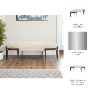 CROSBYFORD WHITE BENCH 19 (IN) 8