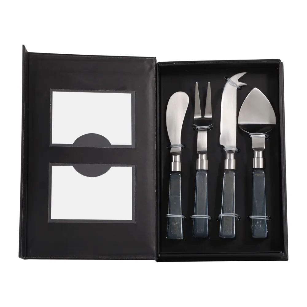 CABOTRIDGE SET OF 4 WHITE SERVEWARE 1 (IN)