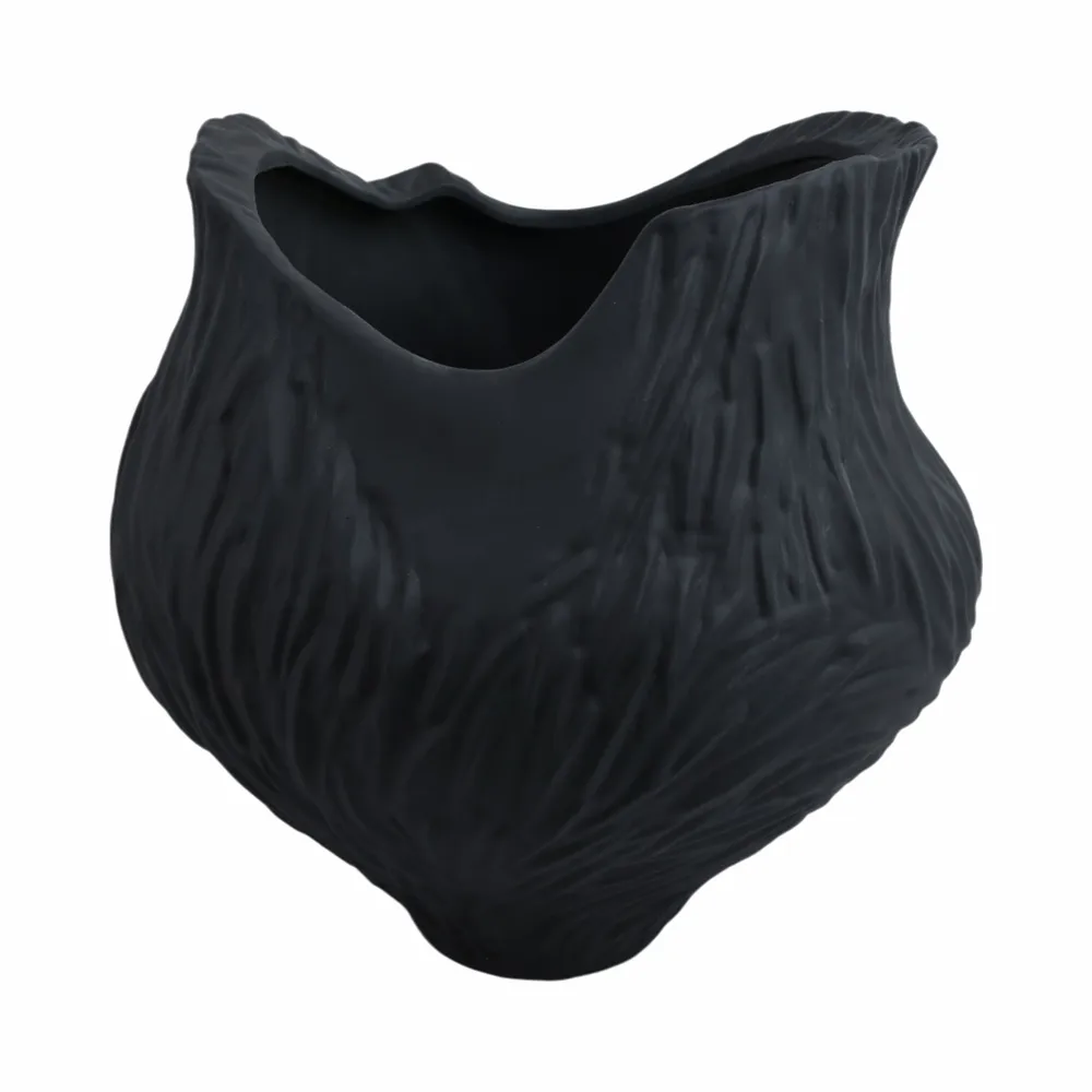 THORNTONPARK BLACK VASE 16 (IN)