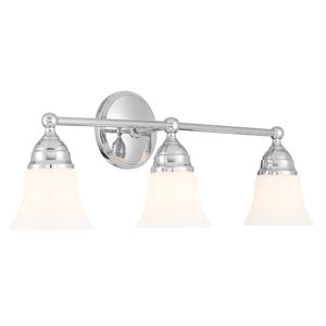 Sofia 24″ Wide 3-Light Vanity Light - Chrome 1