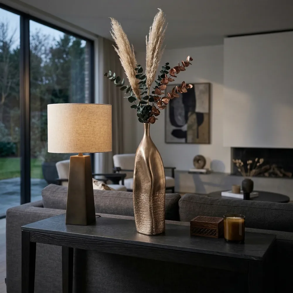 SAGEBEACH GOLD VASE 20 (IN)