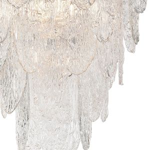 Frozen Cascade 26'' Wide 9-Light Chandelier - Polished Chrome 4