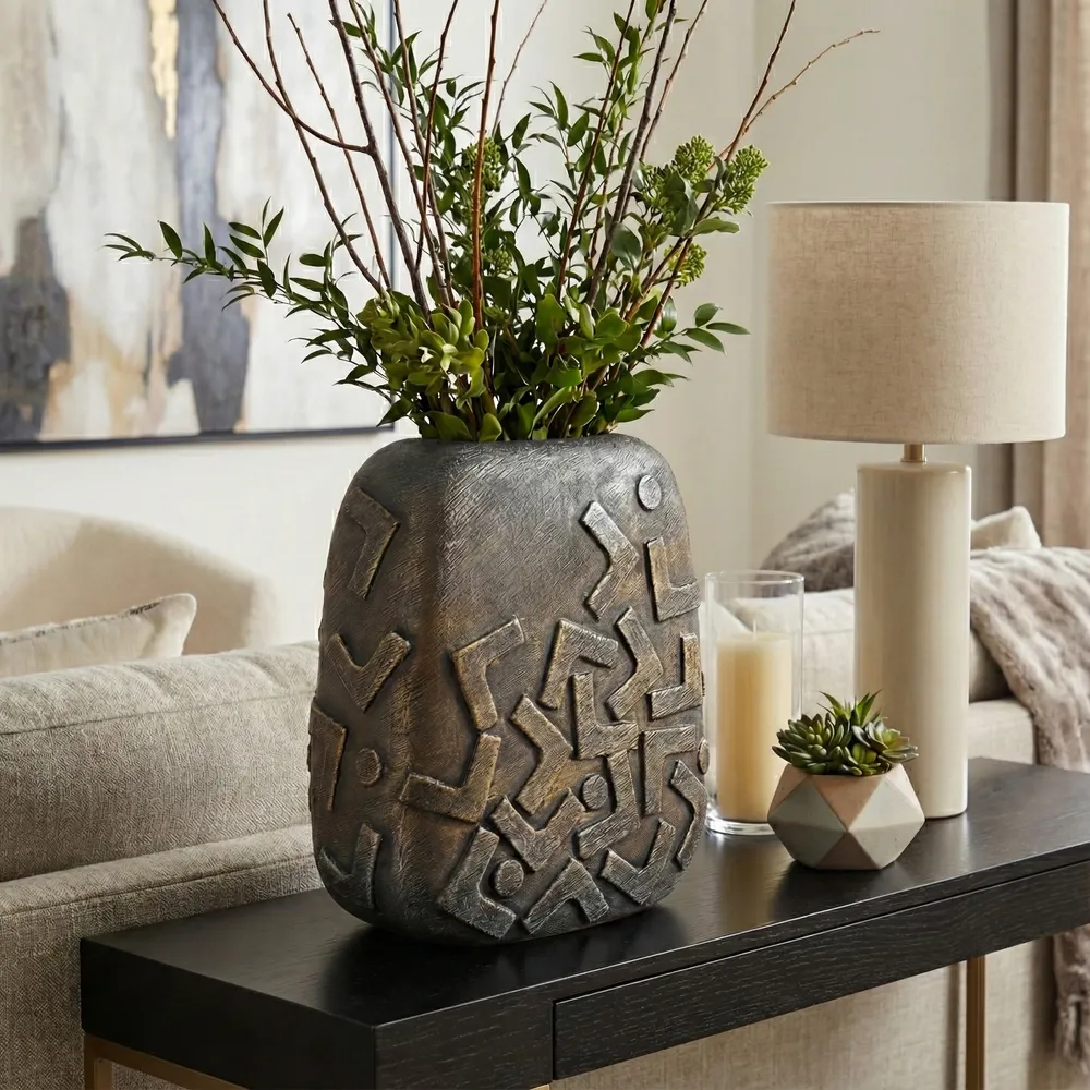 EVERTONWIND BRONZE VASE 13 (IN)