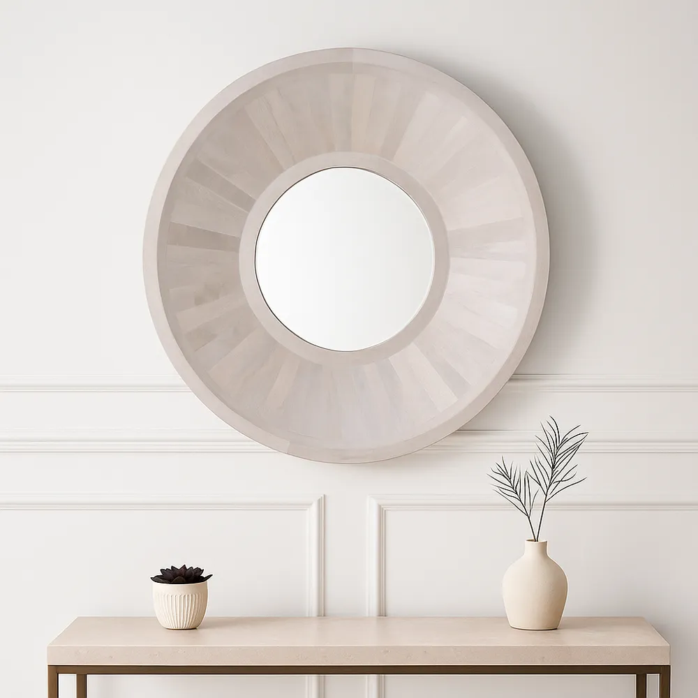 BONDSIDE IVORY MIRROR 36 (IN)