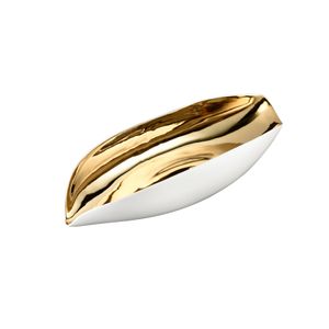 Greer Vessel - White and Gold Glazed 5