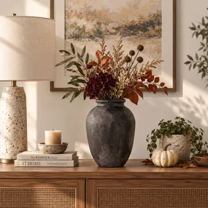 DUNCANRUN BLACK VASE 12 (IN) 2