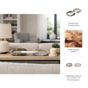 RIDERLAKE GRAY DECOR 1 (IN) 9
