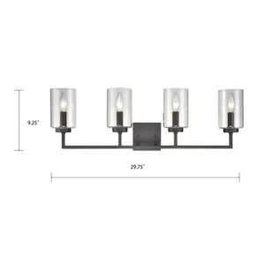 West End 29.75'' Wide 4-Light Vanity Light - Oil Rubbed Bronze 2