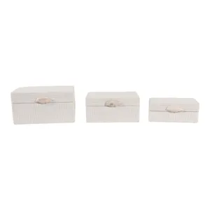 DRAKEMILL SET OF 3 BROWN BOXES 7 (IN) 8