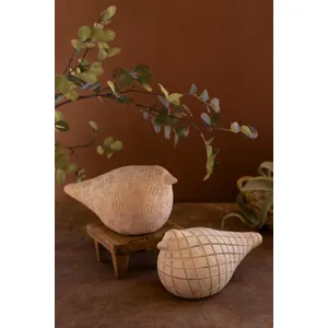 Set of 2 Terracotta Birds 2