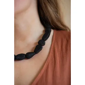 Set of 3 Raffia Necklaces 6