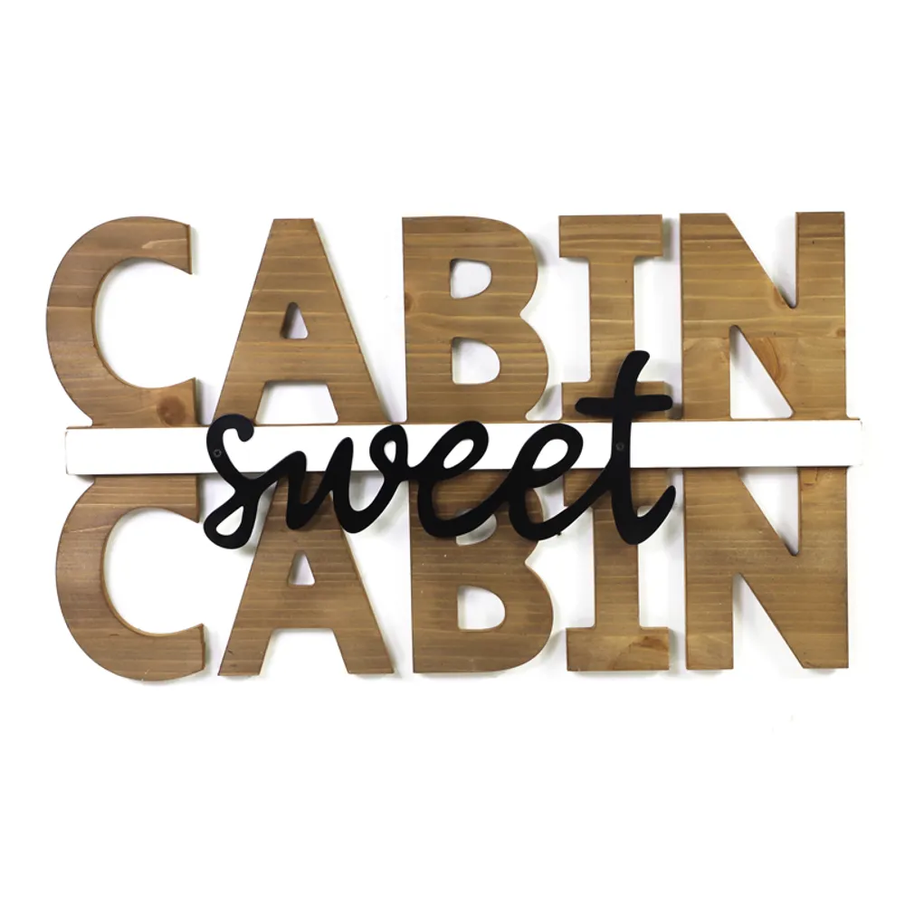 18" SWEET CABIN WALL PLAQUE