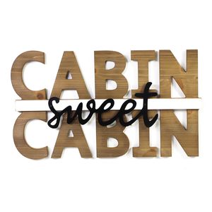 18" SWEET CABIN WALL PLAQUE 1