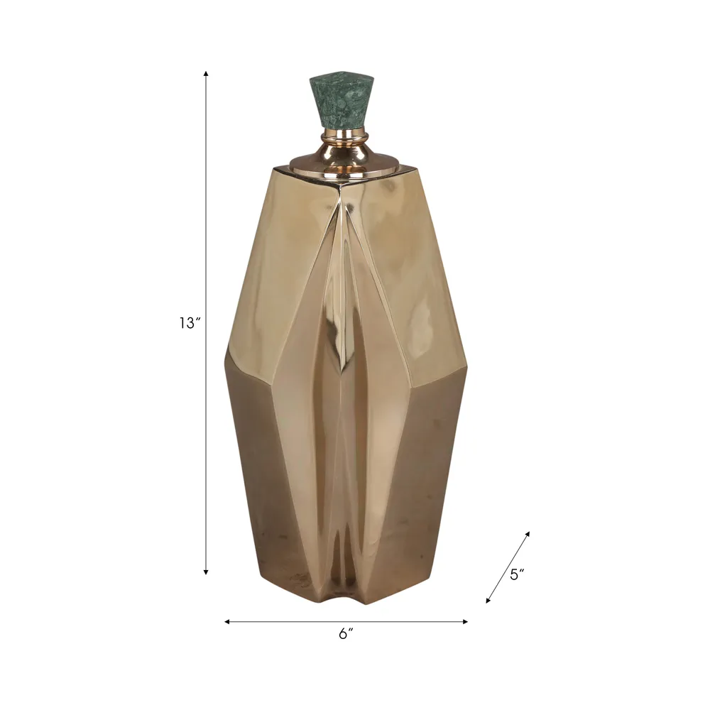 FRAZER GOLD VASE 13 (IN)