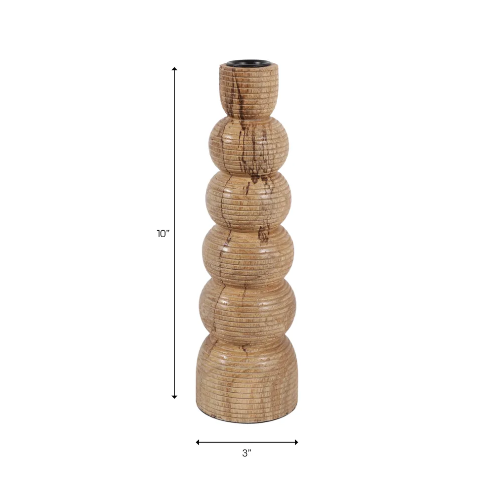 DALEYWIND BROWN CANDLE HOLDER 10 (IN)
