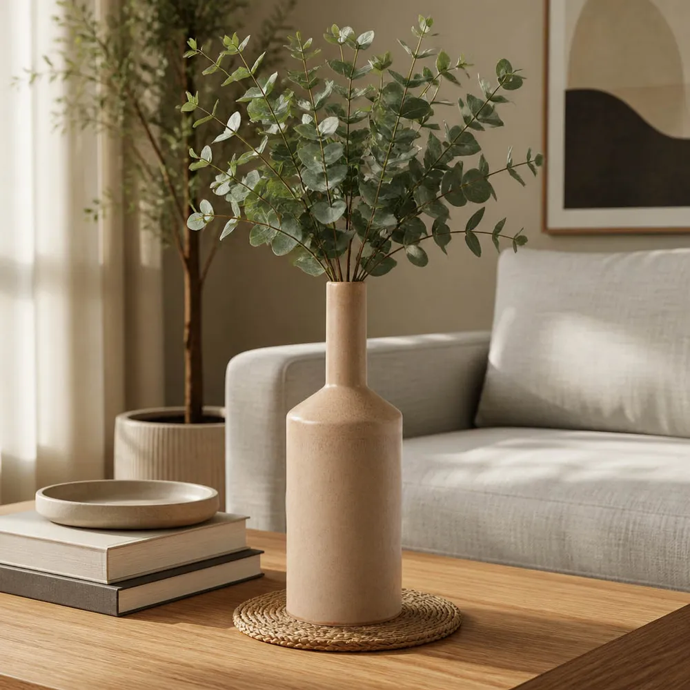 HAZENWOOD BROWN VASE 13 (IN)