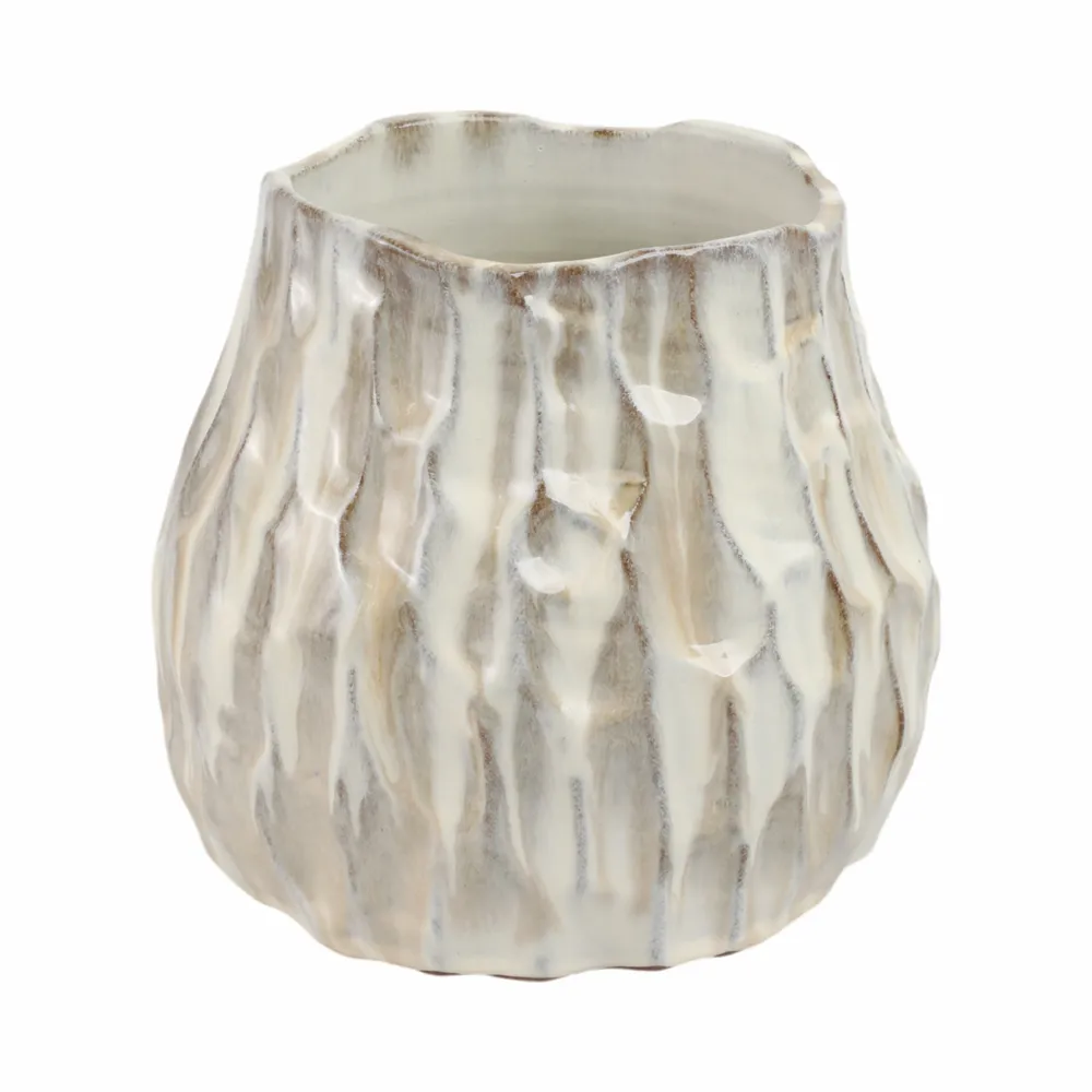 CROSBYLEY CREAM VASE 8 (IN)