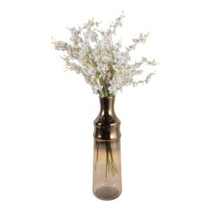 LONDONOAK BROWN GLASS VASE 24 (IN) 3