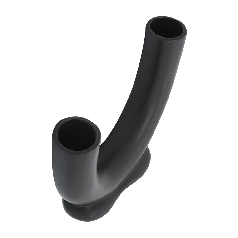 LENNONHAM BLACK VASE 8 (IN)