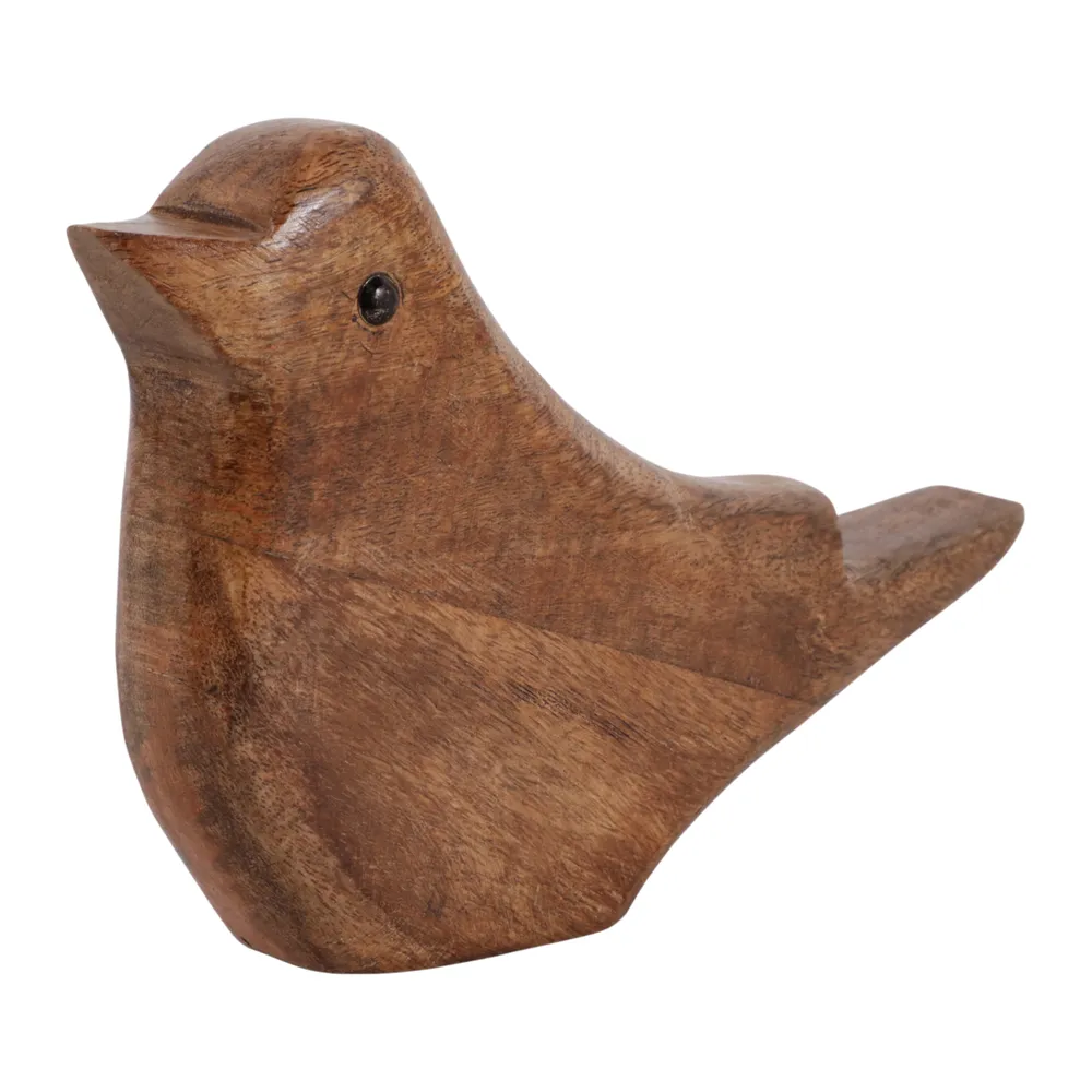 9X6" WOOD BIRD, NATURAL