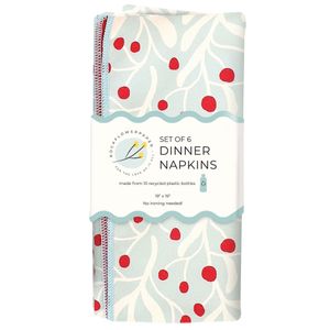 Scarlet Mistletoe Eco Dinner Napkin (Set of 6) 4