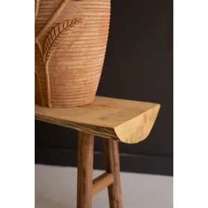 Rustic Willow Wood and Silk Tree Bench 4