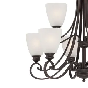 Haven 28.5'' Wide 9-Light Chandelier - Espresso 4