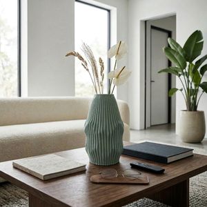 RUBYLEY GREEN VASE 12 (IN) 9
