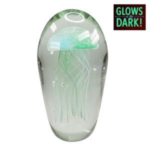 7-3/4" BLUE/GREEN GLASS JELLYFISH 2700G 1