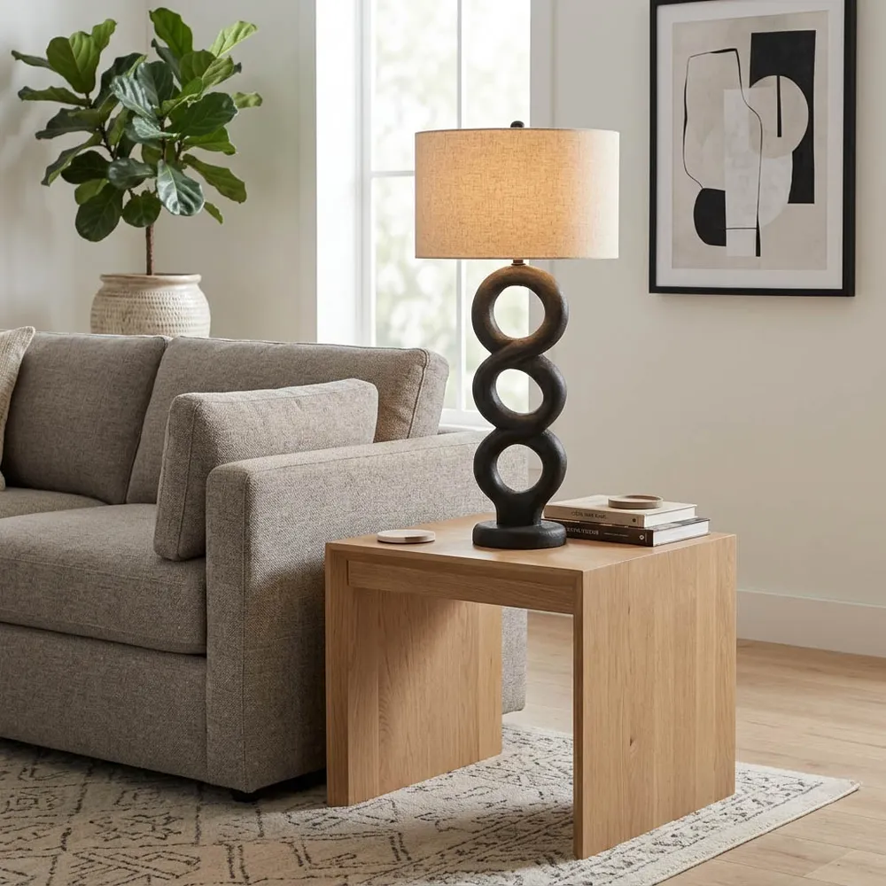 ISLEOAK BLACK LAMP 34 (IN)