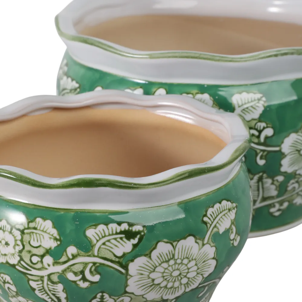 WATSONCLIFF SET OF 2 GREEN PLANTER 5 (IN)
