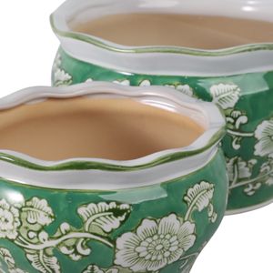 WATSONCLIFF SET OF 2 GREEN PLANTER 5 (IN) 6