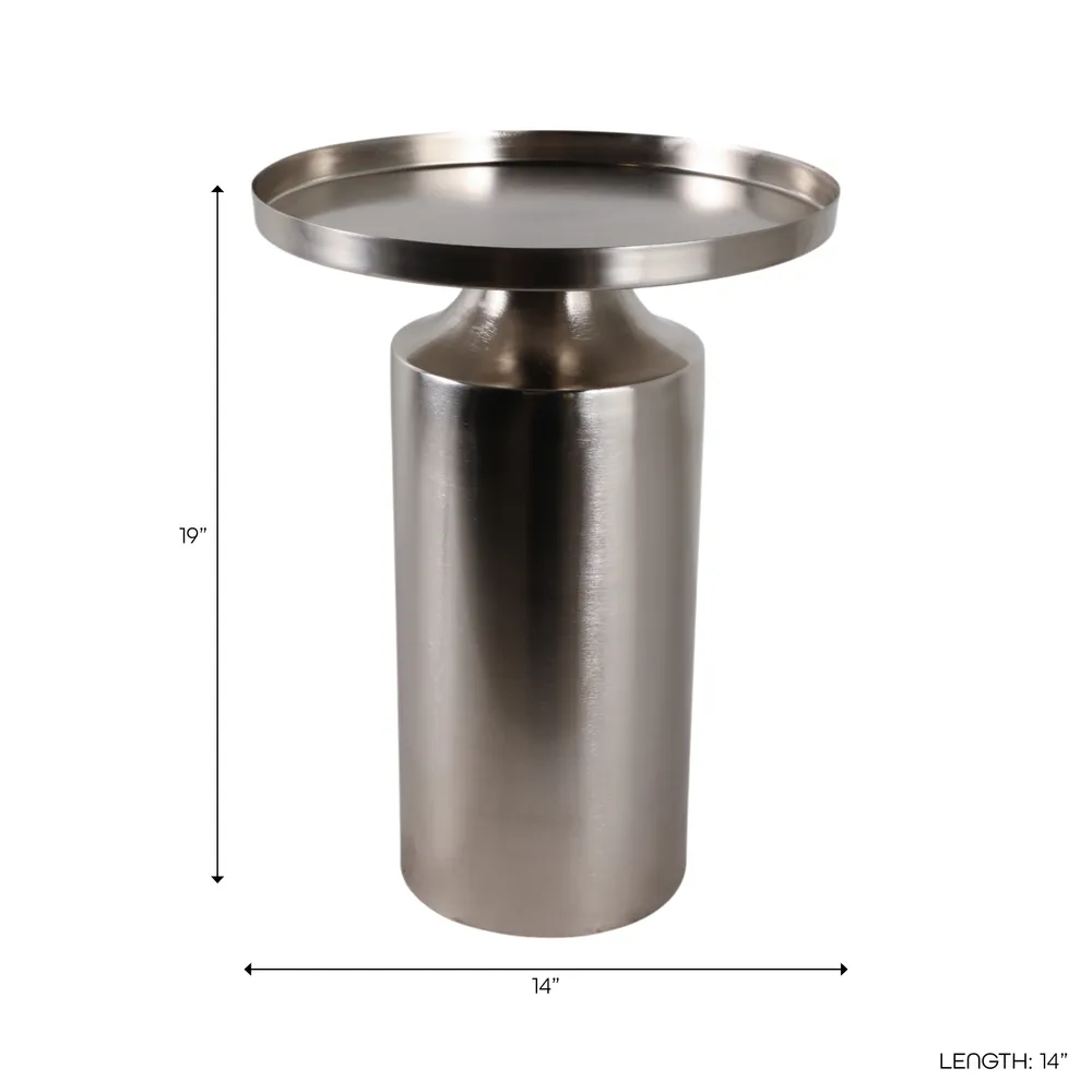 BRENTONMILL SILVER TABLE 20 (IN)