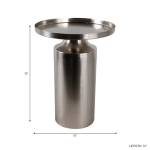 BRENTONMILL SILVER TABLE 20 (IN) 9