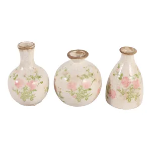 DAMIENLEY SET OF 3 PINK VASES 6 (IN) 7