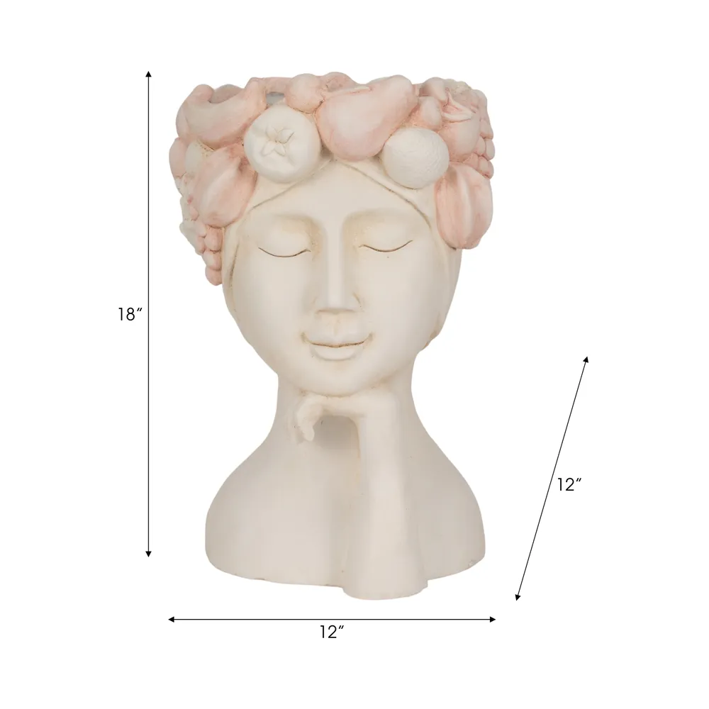 ARLOWLAND IVORY PLANTER 18 (IN)