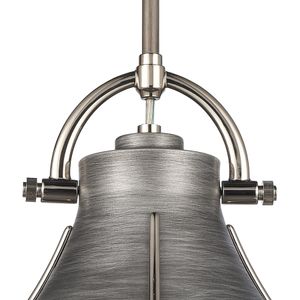 Urbanite 9'' Wide 1-Light Mini Pendant - Weathered Zinc 3