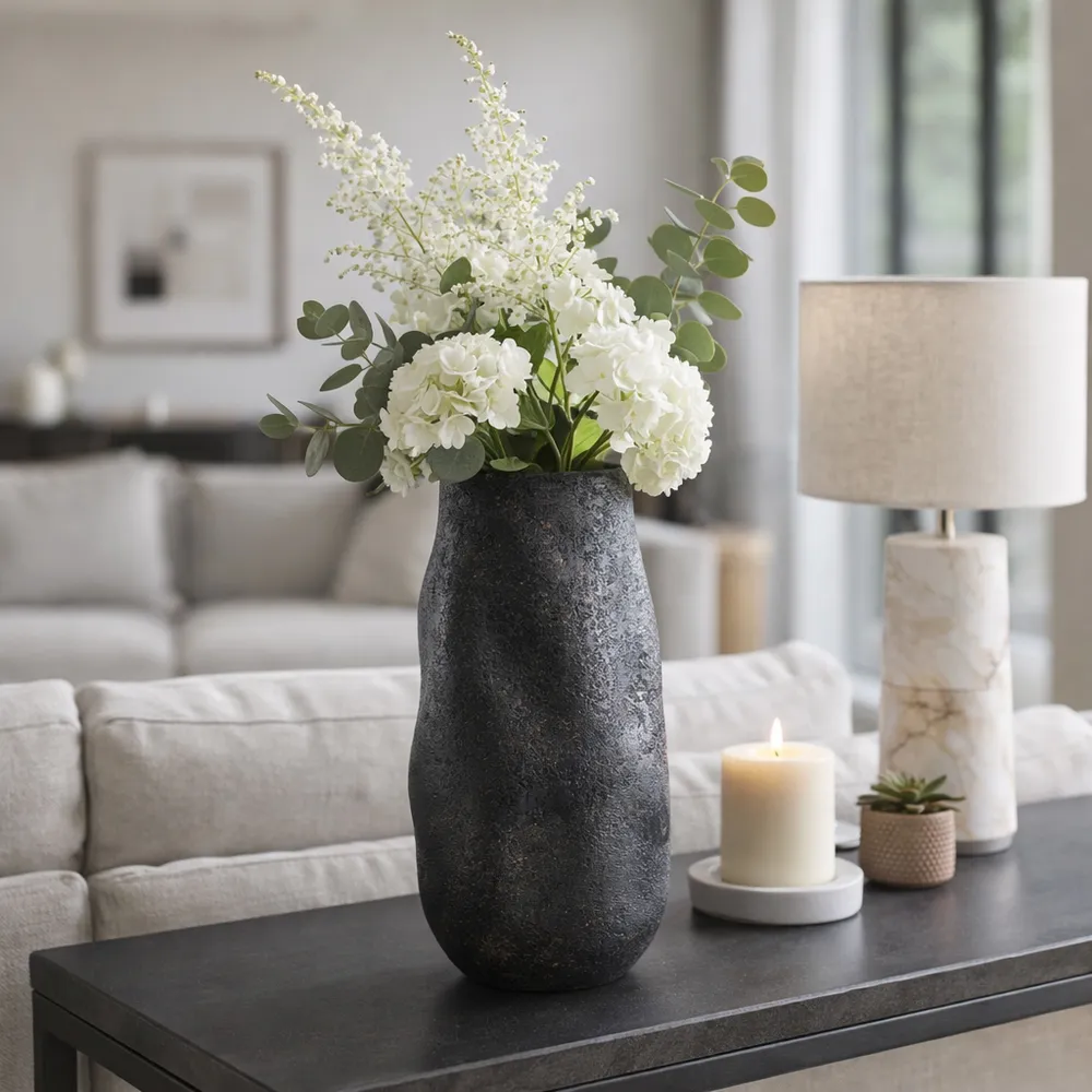 KNOXWOOD GRAY VASE 14 (IN)