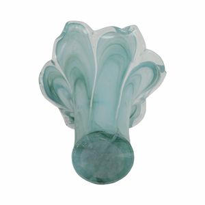 HARDENPORT BLUE GLASS VASE 15 (IN) 8